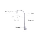 26inch White Baby Crib Mobile Music Box Bed Bell Toy Holder Arm Bracket Nut 