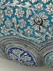 Indian Colonial Silver And Enamel Bowl Possibly Kashmir