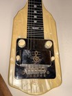 Vintage 1950s Oahu Pearloid Lap Steel Guitar With Carrying Case Tested Works  