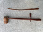 Vintage Hand-carved Wooden Erhu W  Bow Collectible Musical Instrument Snake Skin