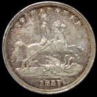1837 Great Britain Victoria  cumberland Jack   to Hanover  Silver Gaming Token R