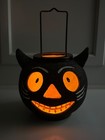 Black Cat Halloween Lantern Tea Light Votive Illuminations Glittery  flaws