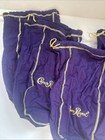 Lot Of 5 Large Purple Crown Royale Drawstring Bags 12   