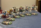 Lot Of 6 Disney Mickey s Carousel Collection Figures On Bases