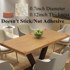 Glass Table Top Bumpers Rubber Pads Clear 18mm 3mm Thickness 20 Count
