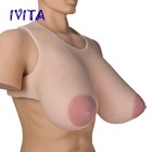 Ivita 13xl Big Nipple Full Silicone Breast Forms Drag Queen K Cup Boobs Enhancer