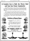 Antique  r   M Robbins   Myers 16    Oscillating Fan Cast Iron Frame 1916 Works 