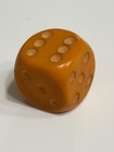 Rare Old European Or Czechoslovakia Butterscotch Bakelite Round Dice 052224dczbc