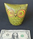 Vintage 1970s Fitz   Floyd Owl Coin Bank Japan Mcm Mod Green Orange Retro Ff