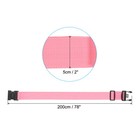 4 Set Luggage Strap With Combination Lock Luggage Tag Loop 78 x2   Pink