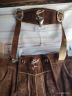 Us 44 Waist men s Oktoberfest embroidery germany suede Lederhosen Suspenders