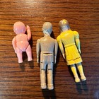 Lot Vintage Renwal Dollhouse Dolls Family Sister brother baby Jointed Rivet