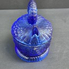 Colbalt Glass Swan On Nest Hsinchu Japan