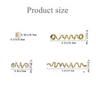 28-piece Spiral Coils Dreadlock Beads Braids Rings Clips Metal Cuffs Loc Hair   