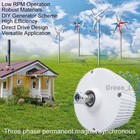 1000-8000w Permanent Magnet Generator 12 24 48v 3phase Gearless Magnet Alternato