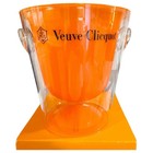 Veuve Clicquot French Champagne Acrylic Trendy Orange Ice Bucket Cooler