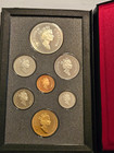 1992 Canada Proof Set With 1 Cent To Dollar 7 Coin Silver  1 Canadian In Box