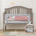 Toddler Bed Rail Guard - 35 4  Safety Side Protector  Swing Down Mesh Barrier  B