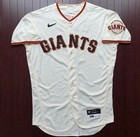 Austin Slater San Francisco Giants Game Used Worn Home Jersey 2021 Nob