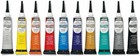 Vitrea 160 High Gloss Glass Paint Outliner Set - 9 Vibrant Colors In 20 Ml Tubes