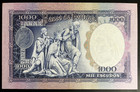 Portugal 1000 Escudos 1961 Pick 166 Xf