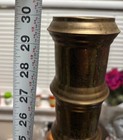 Vintage Antique Pair Of 30  Brass Candle Holders