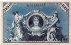 1908 Germany 100 Mark Note German Empire Reichsbanknote Red Seal