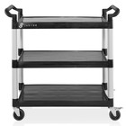 3-tier Heavy-duty Rolling Utility Service Cart With Wheels  40 25  X 38 5 