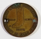 Vintage 1960s Tony Lama Boots Brass Token Medallion Advertising Texas 50 Years