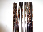 Vintage Chopsticks  Abalone Inlay