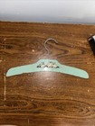 Rare Vtg 1950s Wooden Childrens Baby Nursery Clothes Hanger Rabbits Bunny Easter