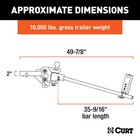 Curt Trutrack Trunnion Bar Weight Distribution Trailer Hitch Sway Control  17500