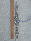Bridal Crystal Rhinestone Wedding Dress Sash Belt Ribbon Ivory