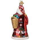 Old World Christmas Blown Glass Ornament For Christmas Tree  Norwegian Santa
