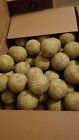 6 Dozen 72 Count Used Softball Sized  12 Inch  Dimple Pitching Machine Balls 
