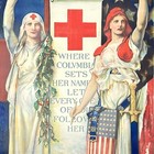 Original 1918 American Red Cross Christmas Roll Call War Propaganda Poster