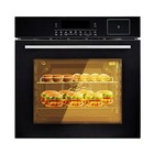    24  Electric Single Wall Oven 2 5cu ft With 8 Baking Modes Timer Touch Control
