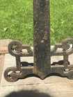 Vintage Set Cast Iron Fireplace Andirons Antique Fire Dogs Primitive  15 