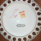Vintage Virginia Souvenir Plate Cardinal Dogwood 1978