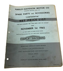 Oem Harley Davidson 94458 Dealer Confidential Price List Catalog 1965-1968