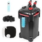 265gph Canister Filter 3-stage Uv Sterilizer Quiet Aquarium Water Pump Media Kit