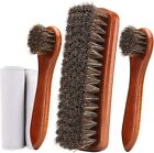 4-piece Horsehair Shoe Brush Shine Kit  Shoe Polish Kit  For Leather Shoes Boot