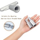 Leapmars Broom Handle Bracket 5mm Thickness Deck Brush Silver 