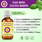 Deve Herbes Pure Basil Essential Oil  ocimum Basilicum  Steam Distilled