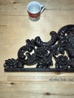 Beautiful Antique Pediment Over Door Hand Carved Faux Wood France Arch Vtg 31   