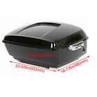 Black King Tour Pack Trunk Rack For Harley Davidson Street Road Glide 2014-25