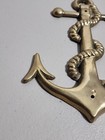 Vtg  Anchor Nautical Ship Anchor Solid Brass Wall Decoration Nice Patina 8  
