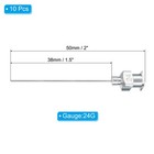 10 Pcs 24g 1 5 Inch Blunt Tip Dispensing Needle For Refilling Liquid Inks