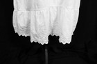 Antique Edwardian-1920 s French White Cotton Slip night Gown Med Exc Condition
