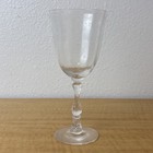 Vintage Lenox Navarre Clear Glass Etched Wine Glass 6 5 